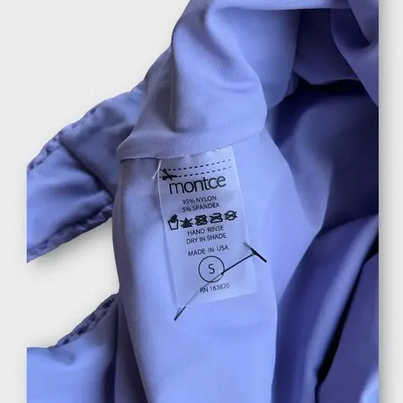 Montce Lavender Textured One Piece Swimsuit - Picture 6 of 9